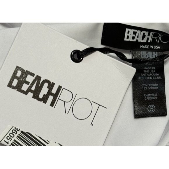 Beach Riot White Asymmetrical Cutout One Piece - Picture 5 of 5